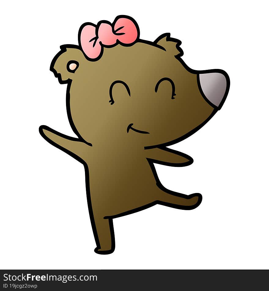 female bear cartoon. female bear cartoon