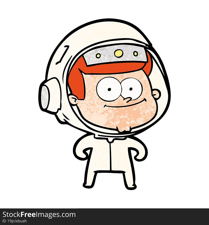 happy astronaut cartoon. happy astronaut cartoon