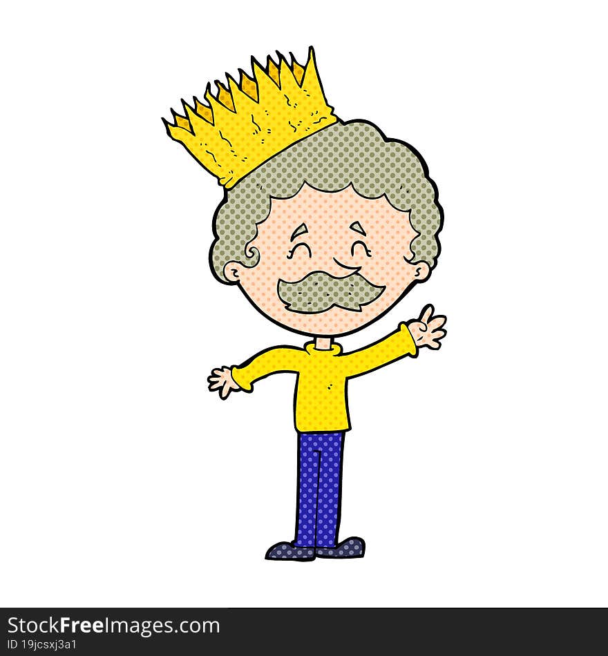 Cartoon Person Wearing Crown