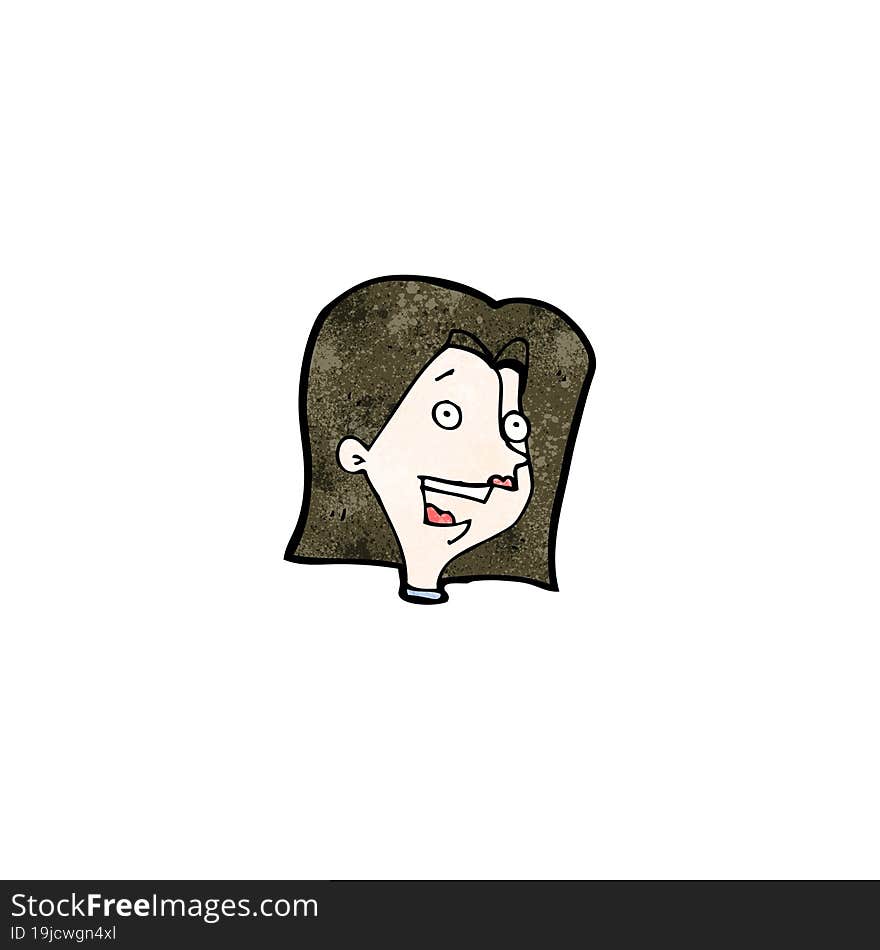 Cartoon Happy Woman