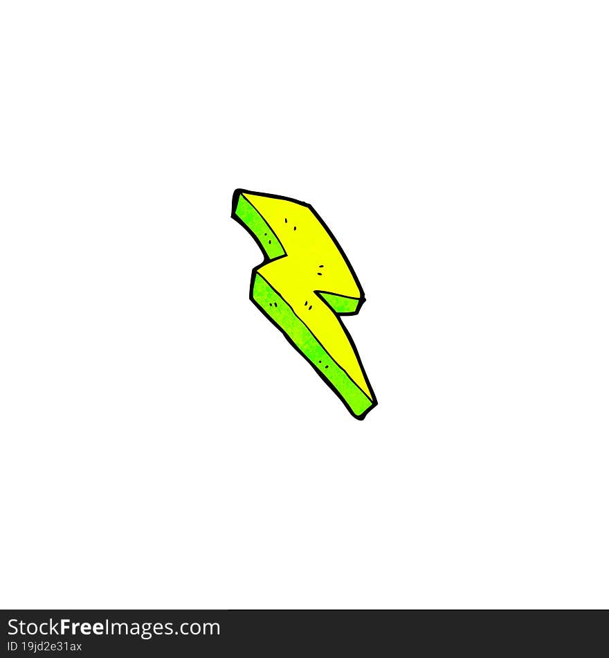 lightning bolt symbol cartoon