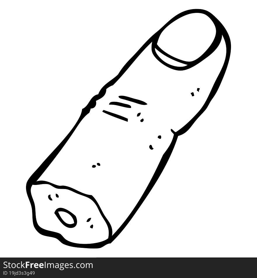 cartoon severed finger