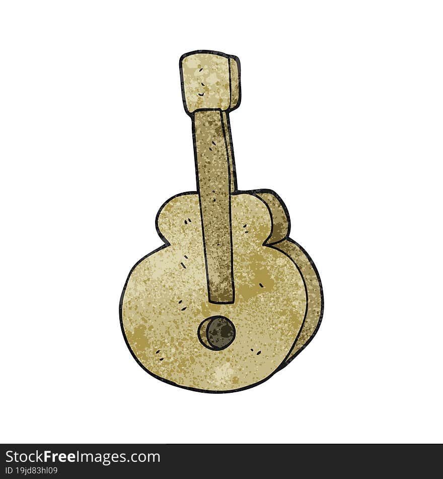 Textured Cartoon Guitar