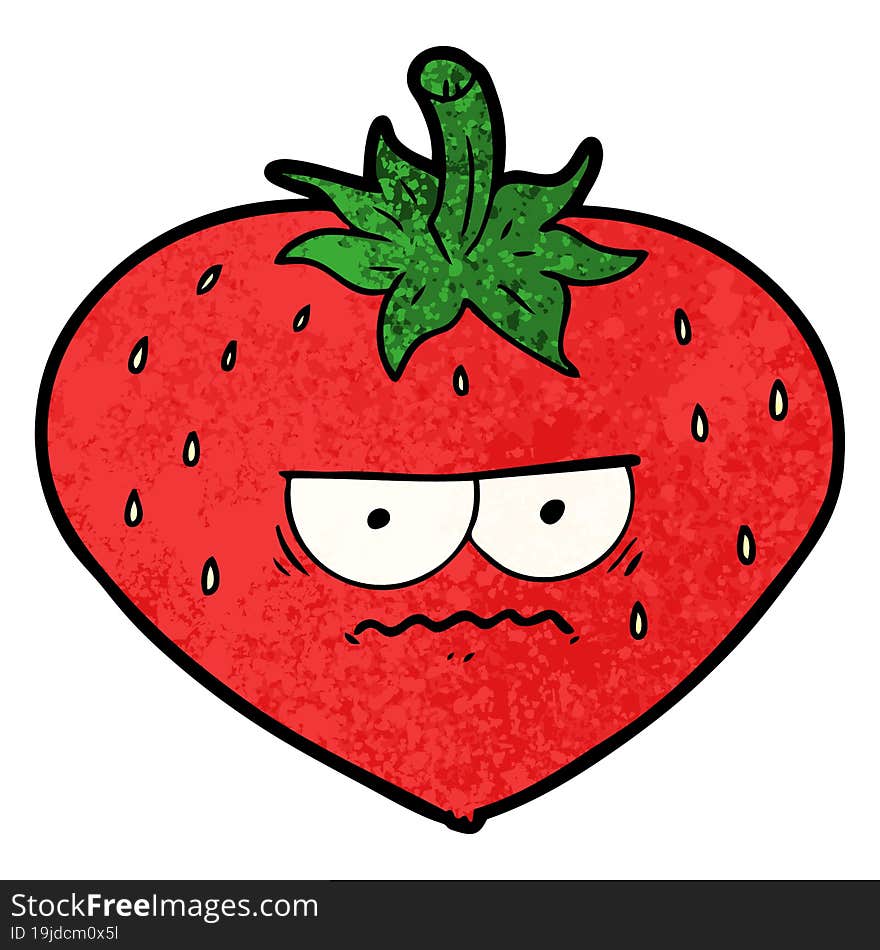 cartoon strawberry. cartoon strawberry