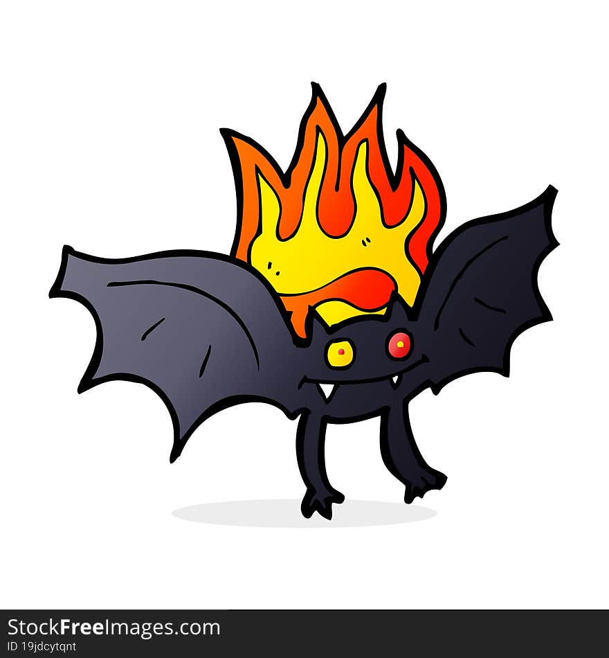 cartoon vampire bat