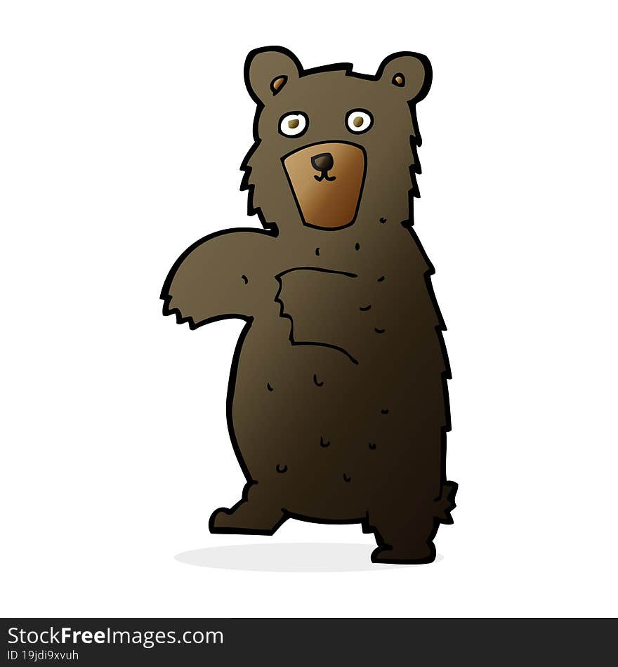 cartoon black bear