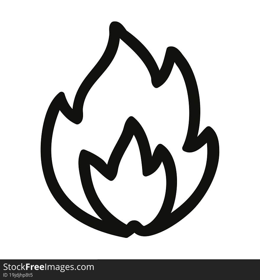 simple flame icon