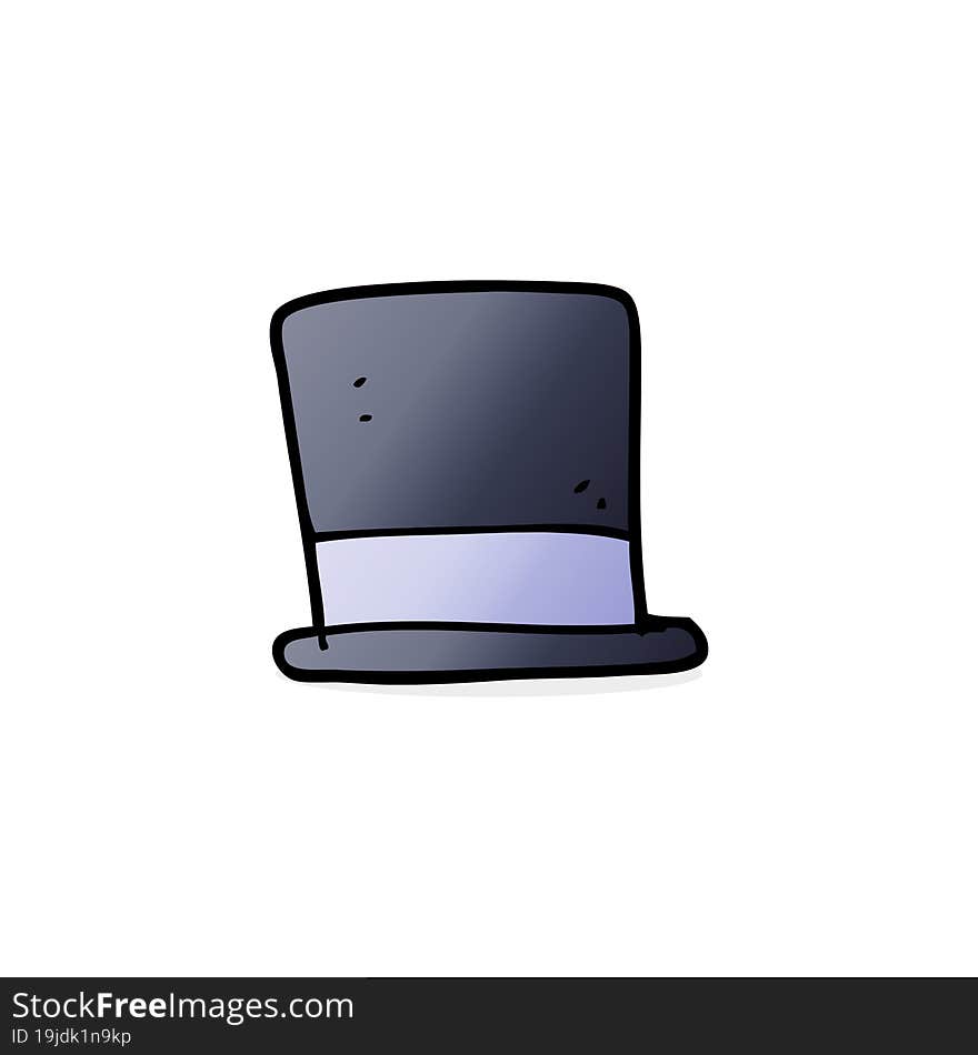 cartoon top hat