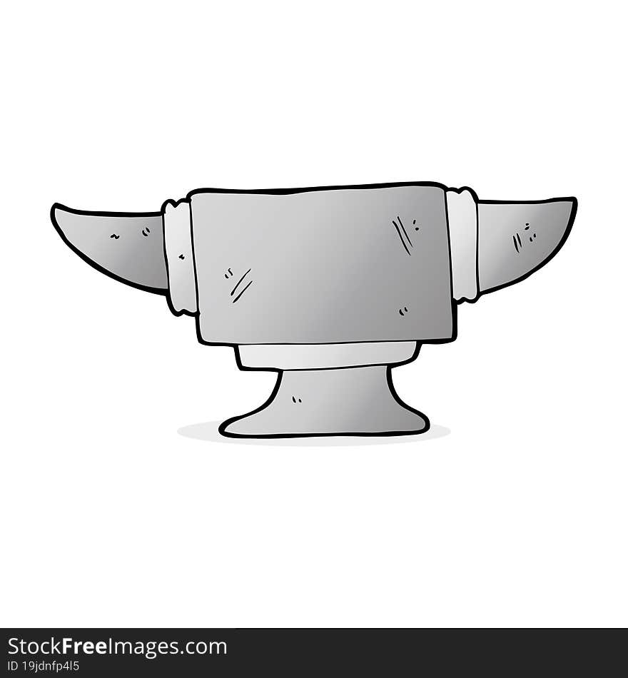 cartoon blacksmith anvil