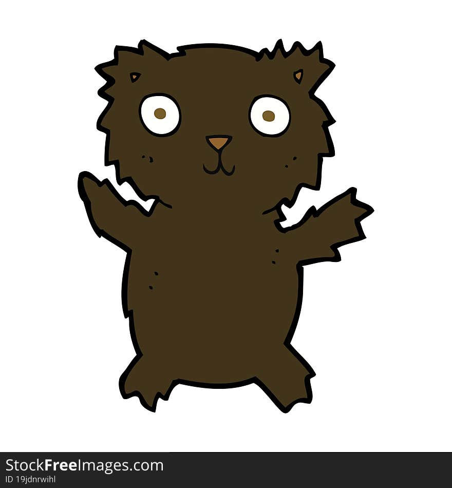 cartoon black bear