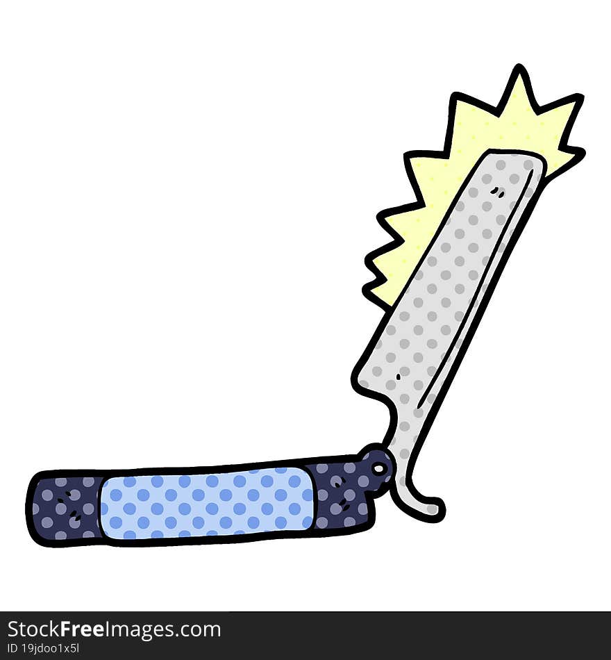 cartoon sharp razor. cartoon sharp razor