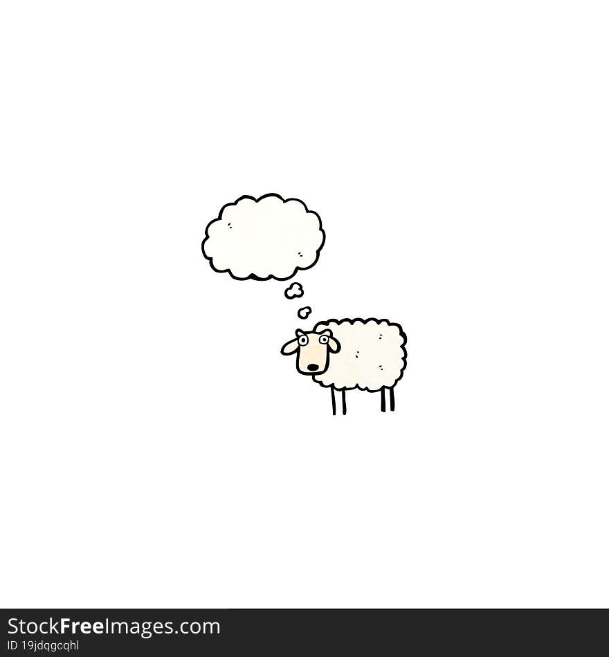 cartoon sheep