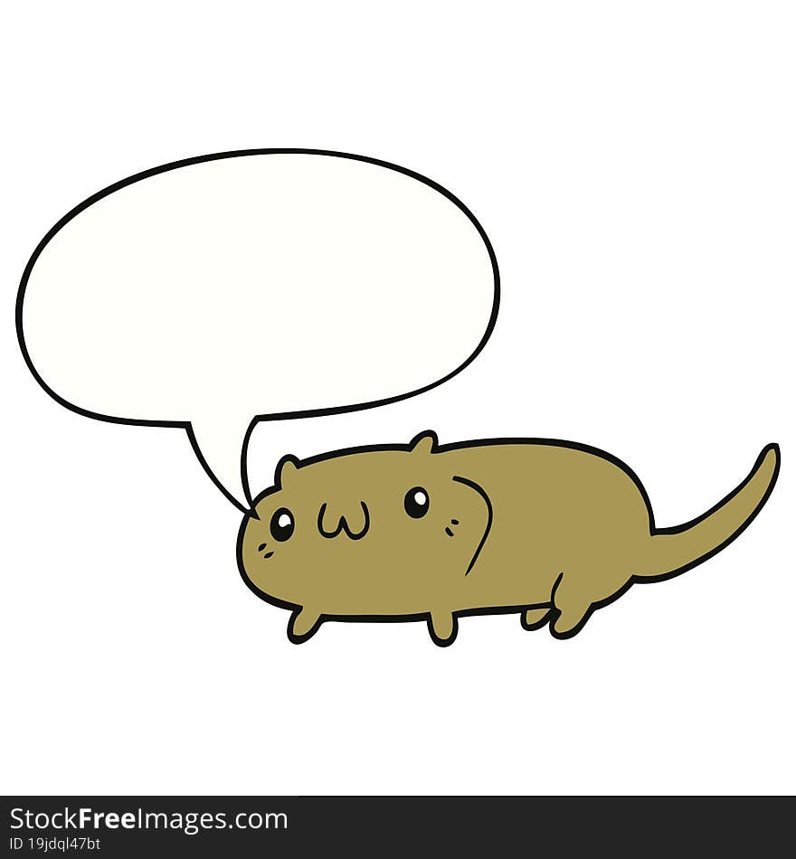 cartoon cat with speech bubble. cartoon cat with speech bubble