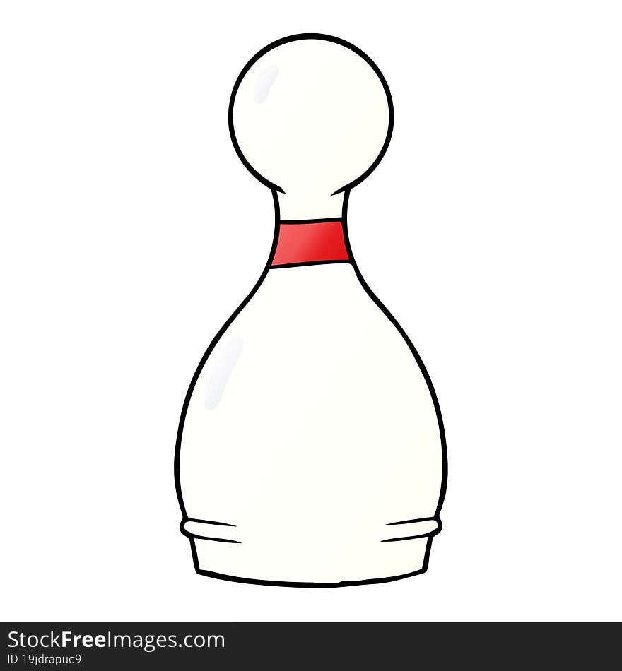 cartoon bowling pin. cartoon bowling pin