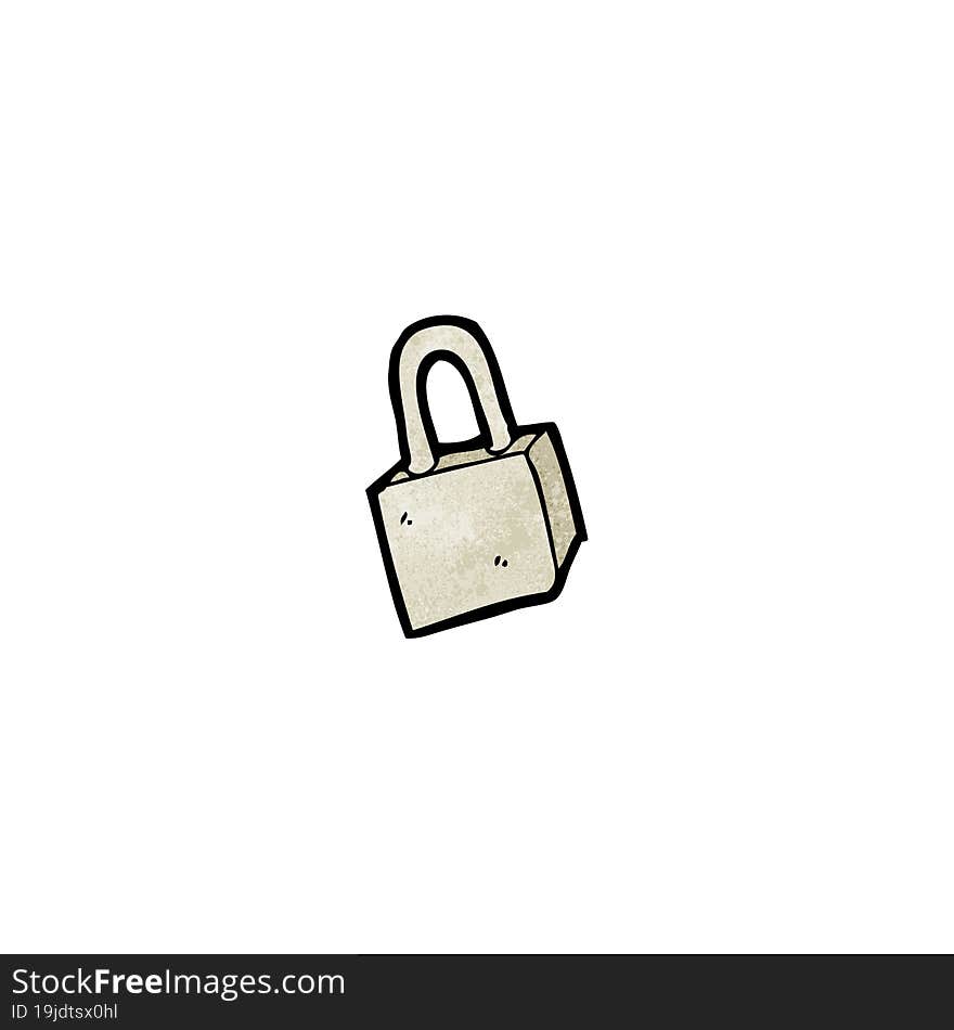 cartoon padlock