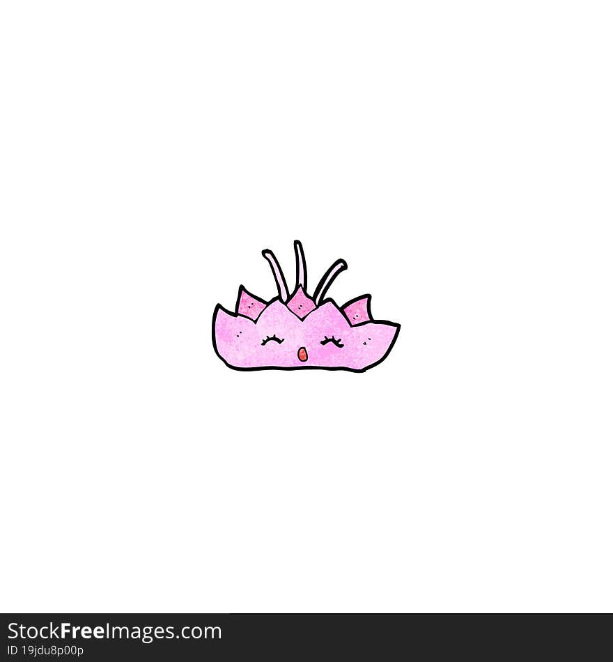 lotus flower cartoon character