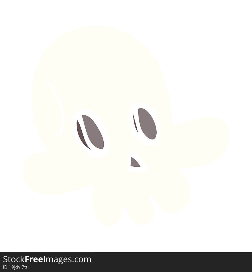 cartoon doodle halloween skull