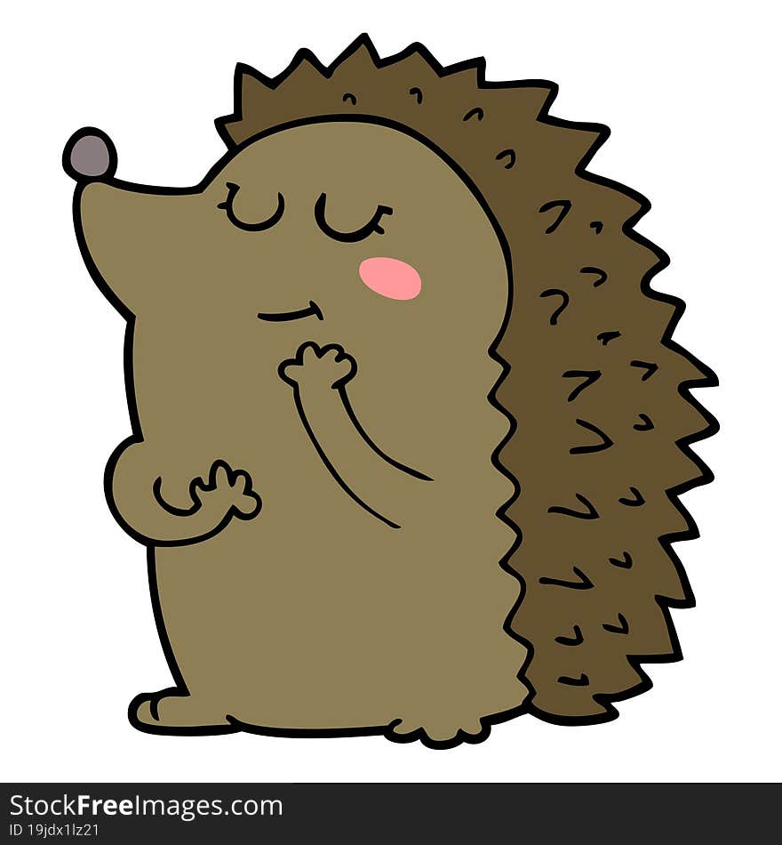 cute cartoon hedgehog