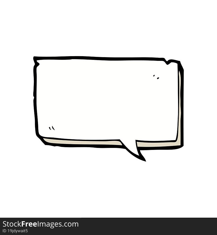 cartoon speech bubble