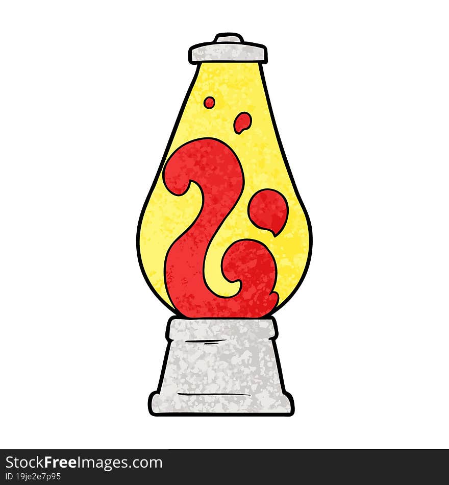 cartoon retro lava lamp. cartoon retro lava lamp