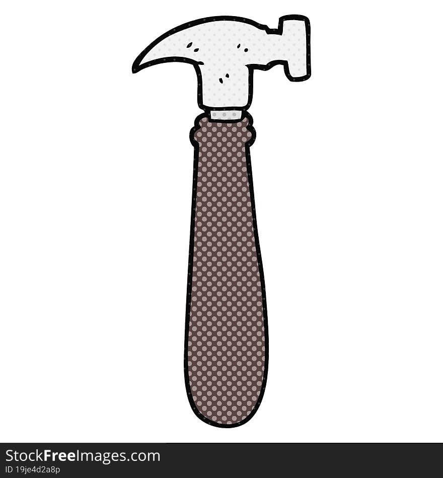 freehand drawn cartoon hammer