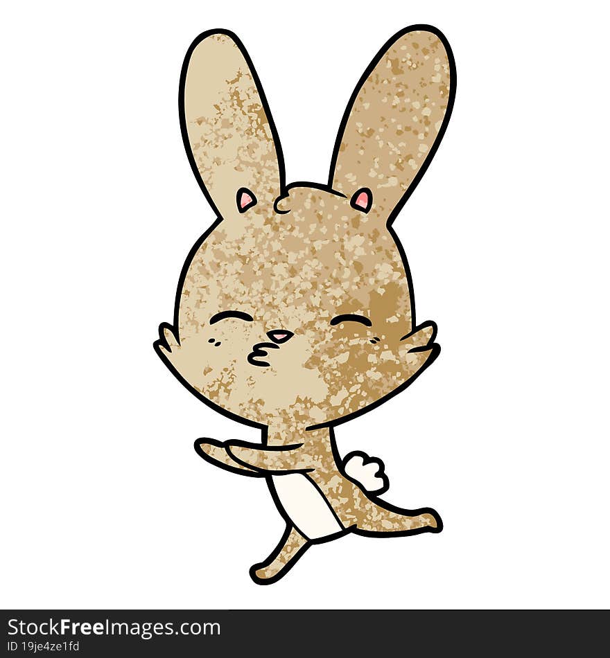 curious bunny cartoon. curious bunny cartoon