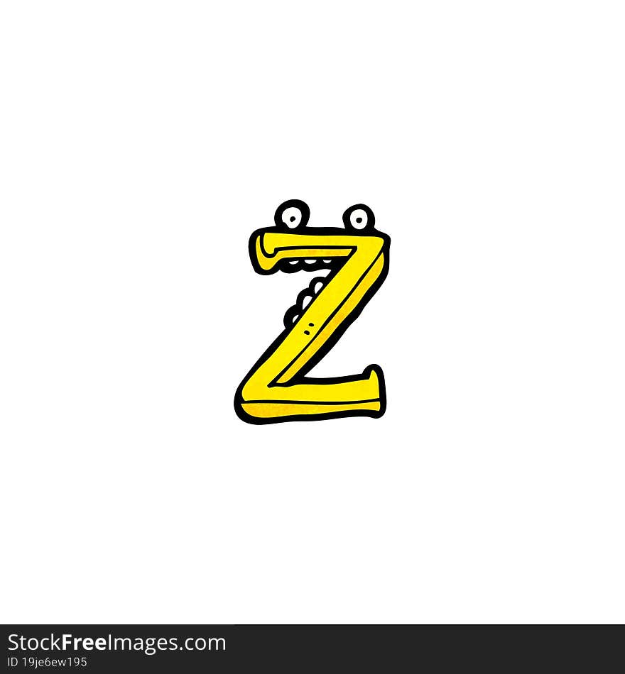 cartoon letter z