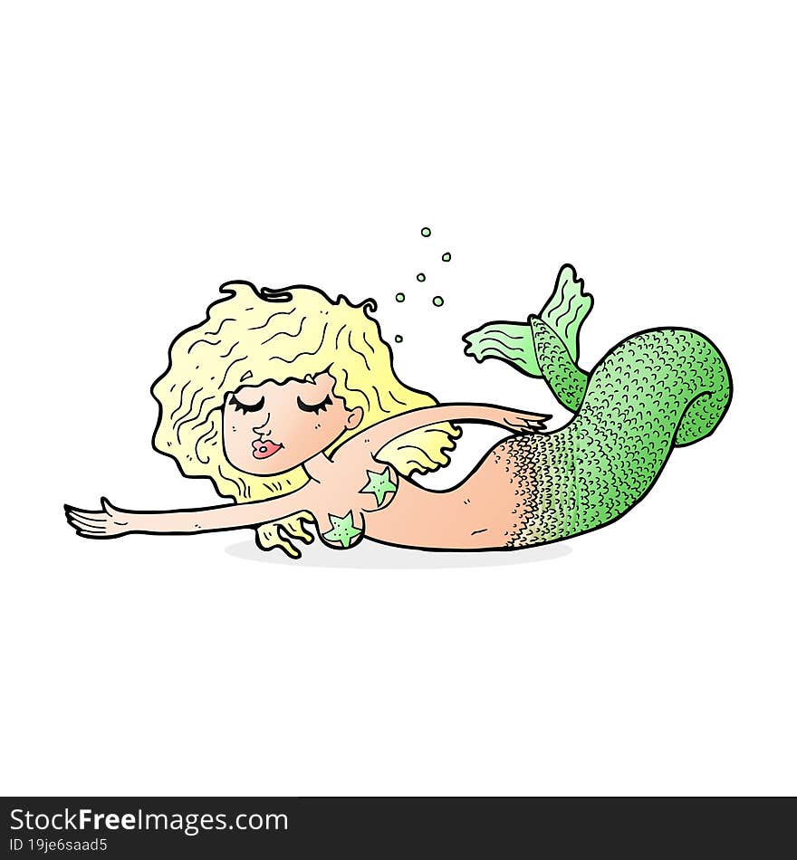 cartoon mermaid