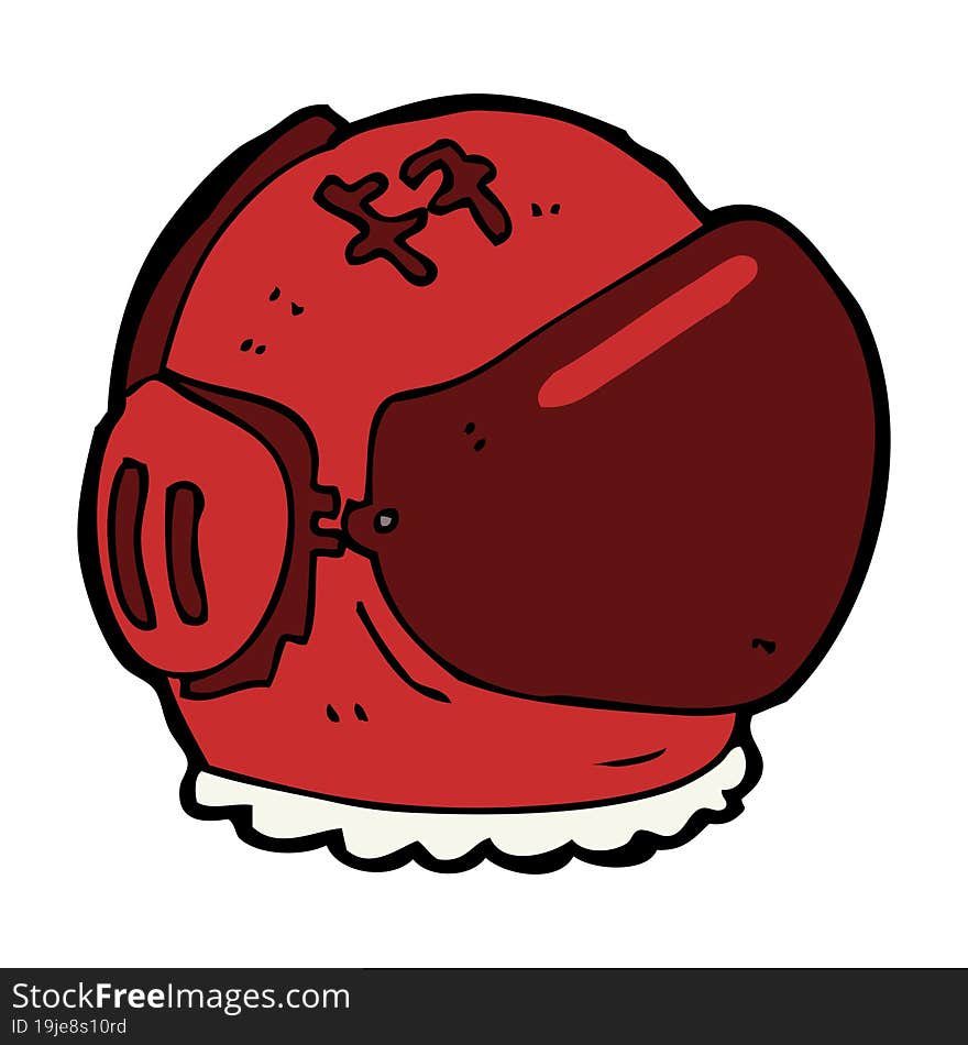 Cartoon Astronaut Helmet