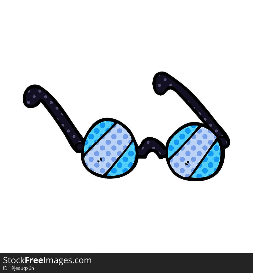 cartoon doodle glass spectacles