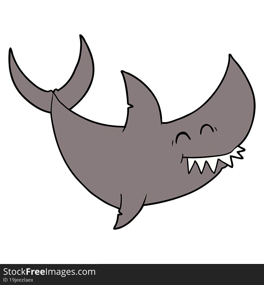 cartoon shark. cartoon shark