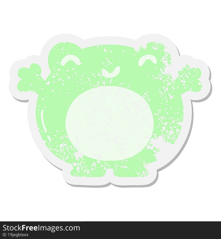 frog grunge sticker