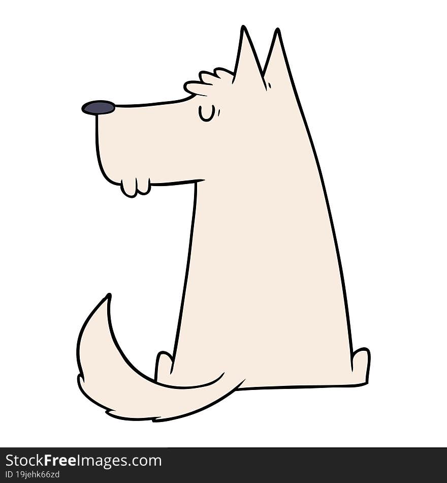 cute cartoon dog. cute cartoon dog