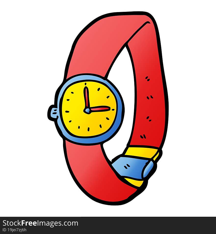 cartoon wrist watch. cartoon wrist watch