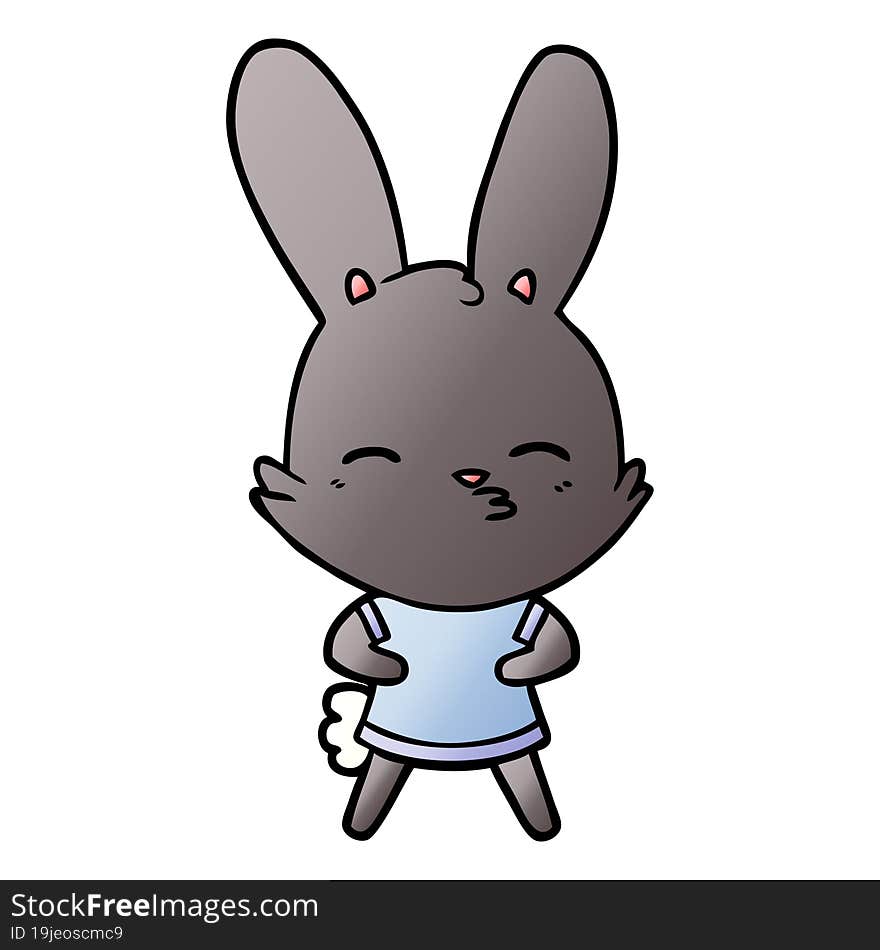 curious bunny cartoon. curious bunny cartoon