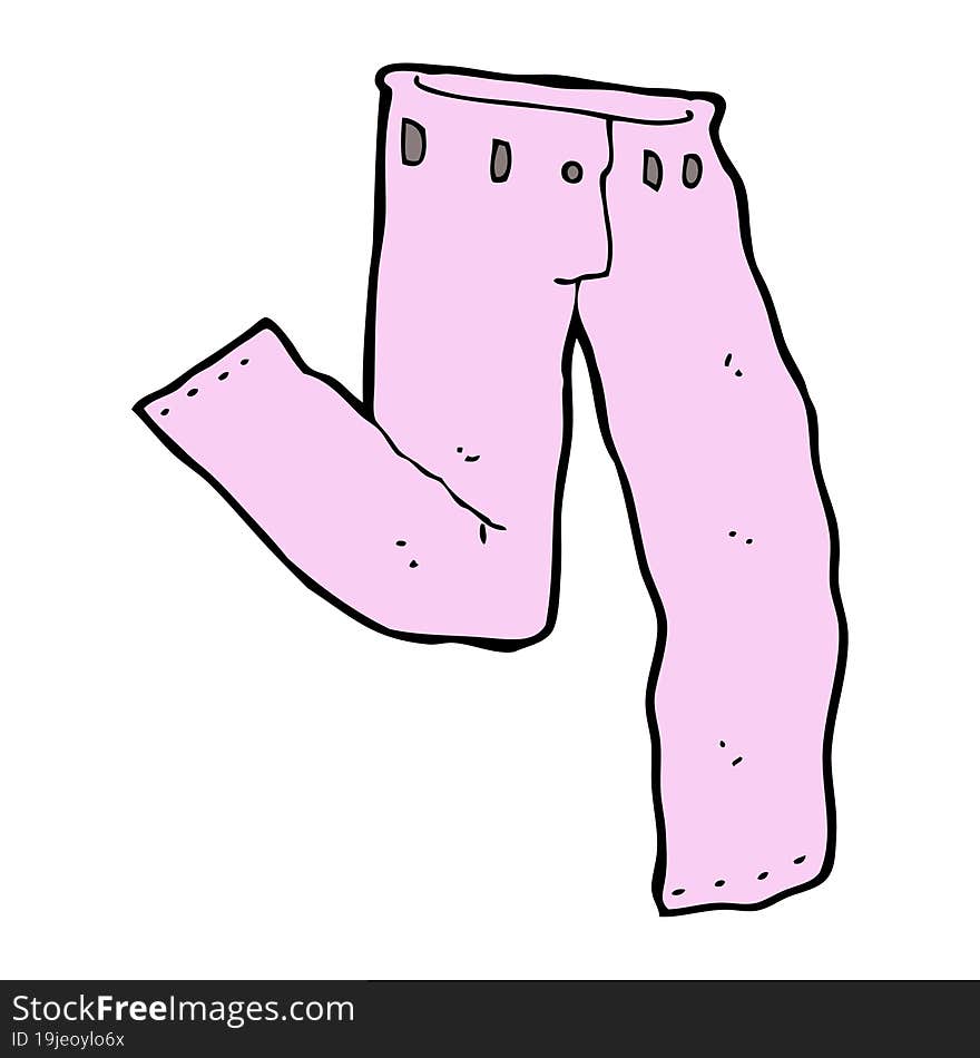 Cartoon Pair Of Pink Pants