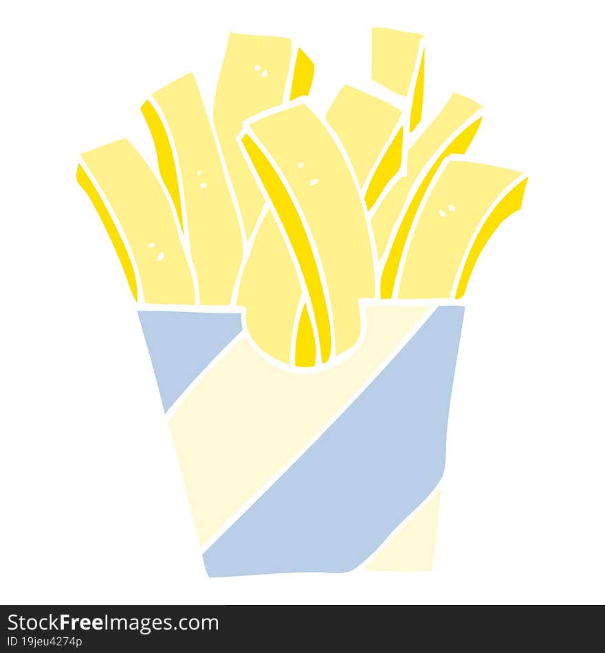 cartoon doodle fries