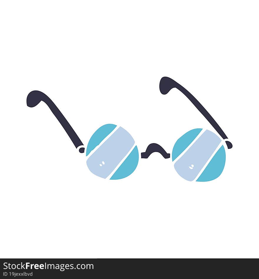 cartoon doodle glass spectacles