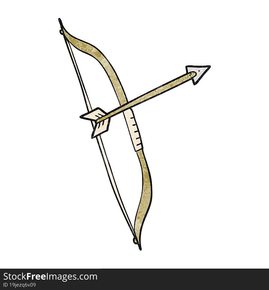 texture cartoon bow and arrow