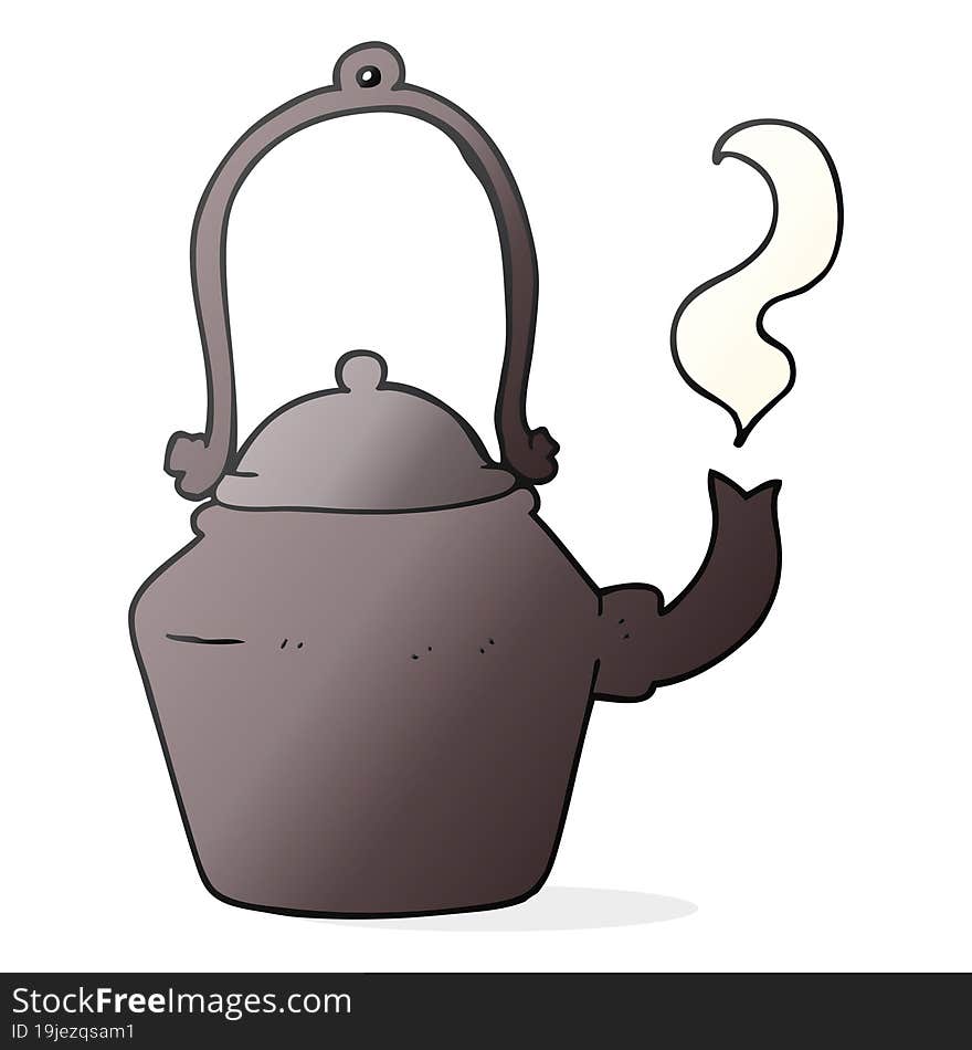 Cartoon Old Black Kettle