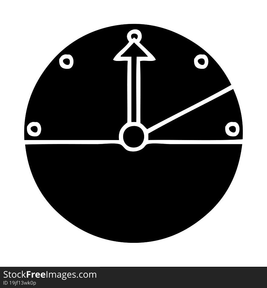 flat symbol speedometer