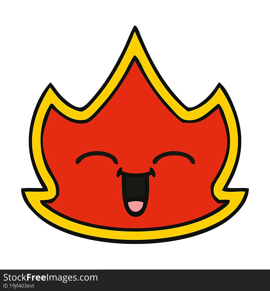 Cute Cartoon Fire