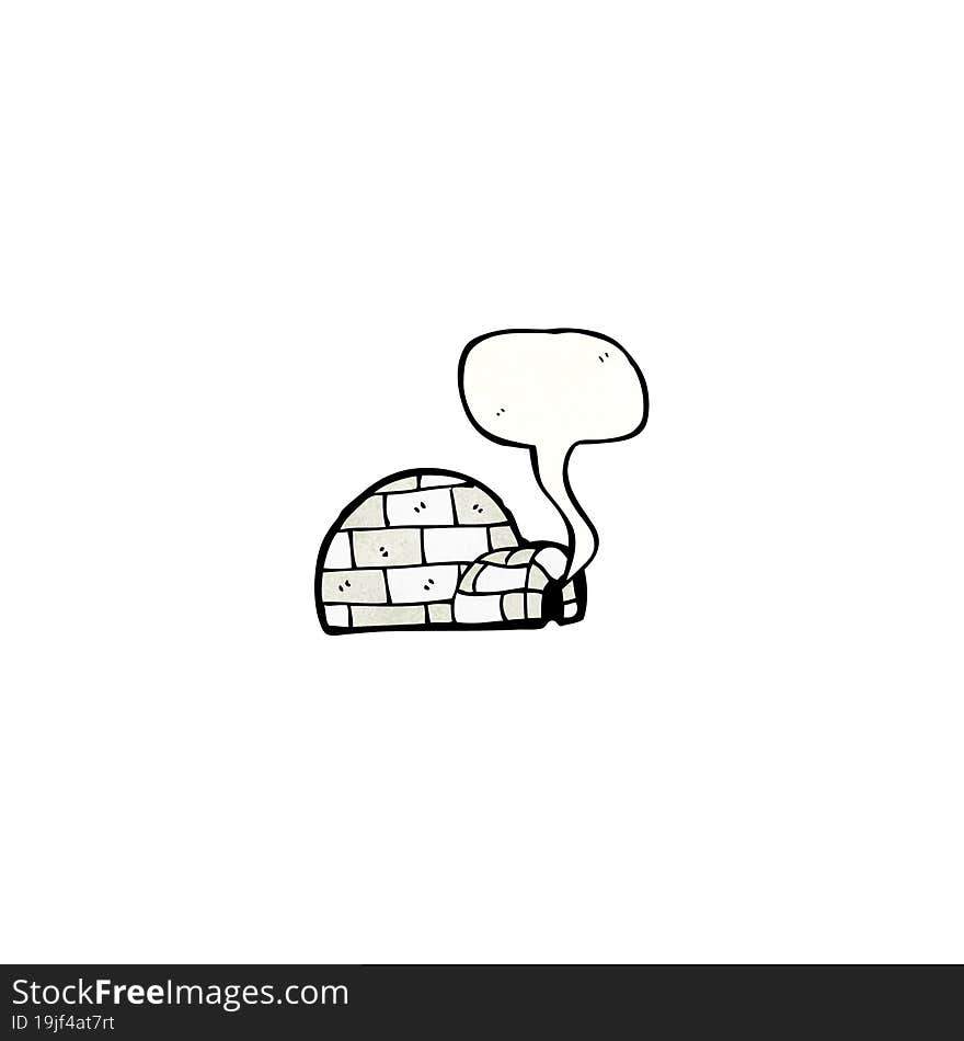 cartoon igloo