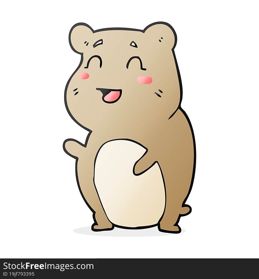 cartoon cute hamster