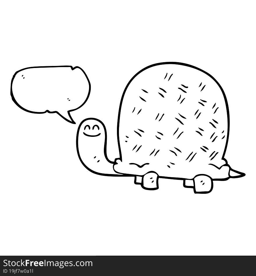 speech bubble cartoon tortoise