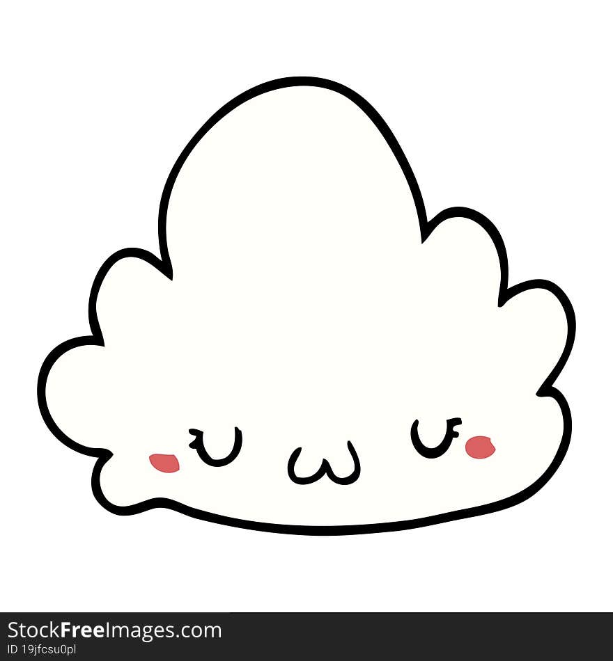 Cute Cartoon Cloud