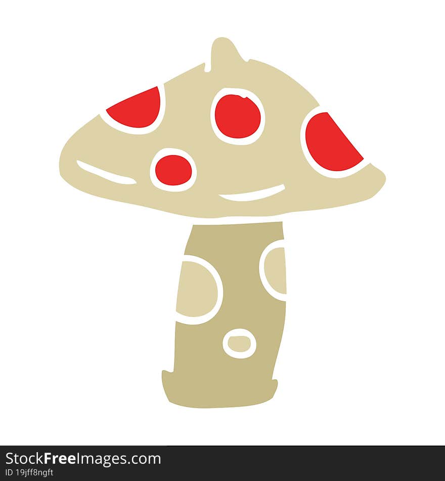 cartoon doodle toadstool