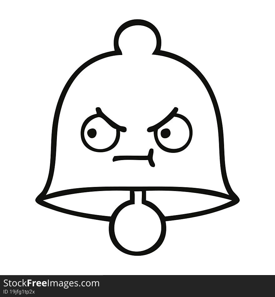 Line Drawing Cartoon Bell