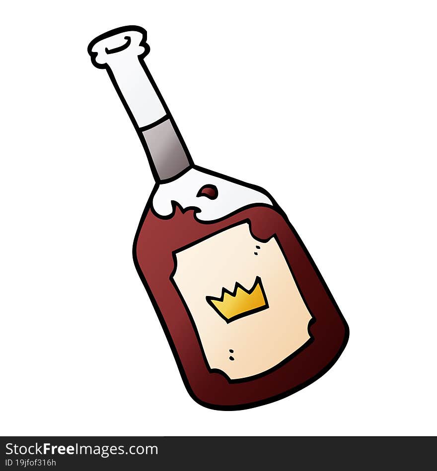 cartoon doodle alcoholic drink