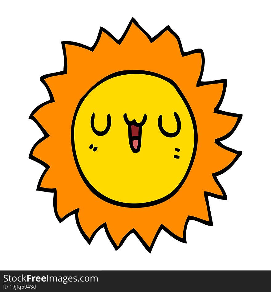 cartoon sun